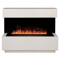 Электрокамин RealFlame Modern CST1000 WT-P614 с очагом 3D Cassette 1000 Black Panel