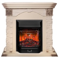 Электрокамин RealFlame Dublin Lux WT с очагом Majestic Lux Black